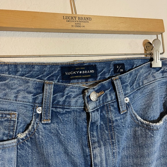 Lucky Brand Patchwork Color Block Denim Mini Skirt 26 - Picture 8 of 10